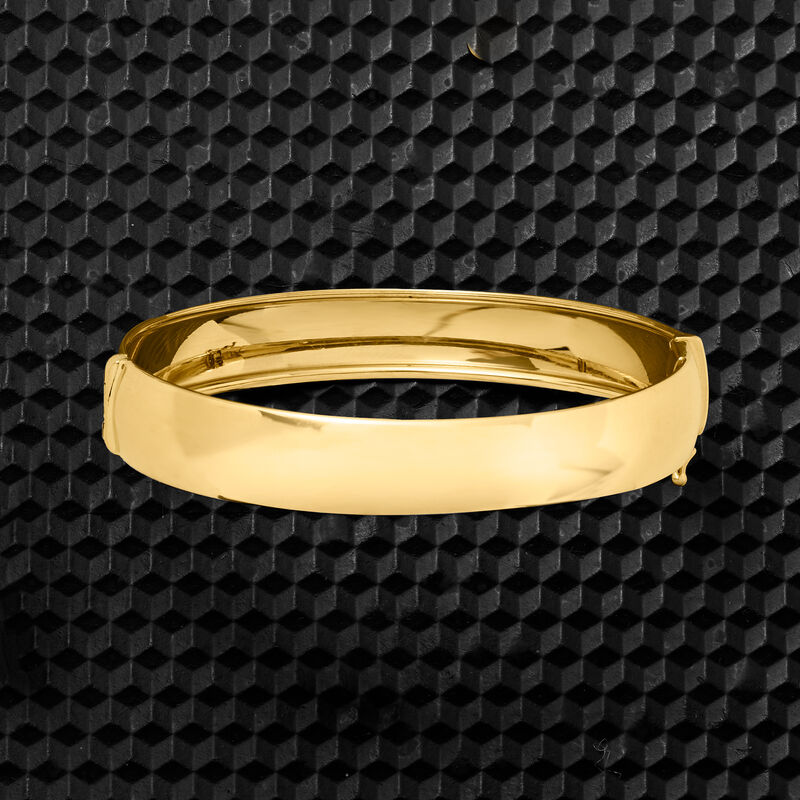 Italian 14kt Yellow Gold Bangle Bracelet image number 2
