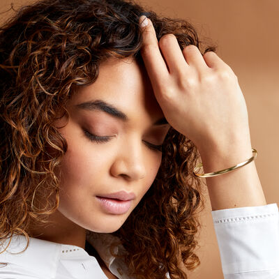 Italian 14kt Yellow Gold Bangle Bracelet
