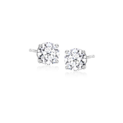 1.00 ct. t.w. Lab-Grown Diamond Stud Earrings in 14kt White Gold