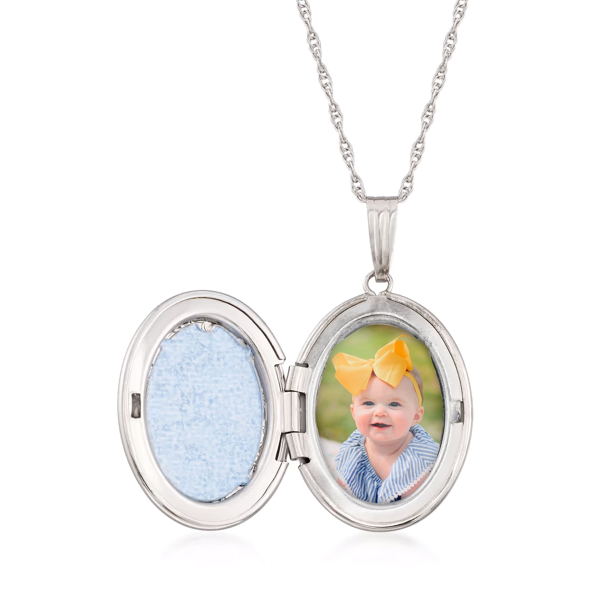 White gold locket pendant sale