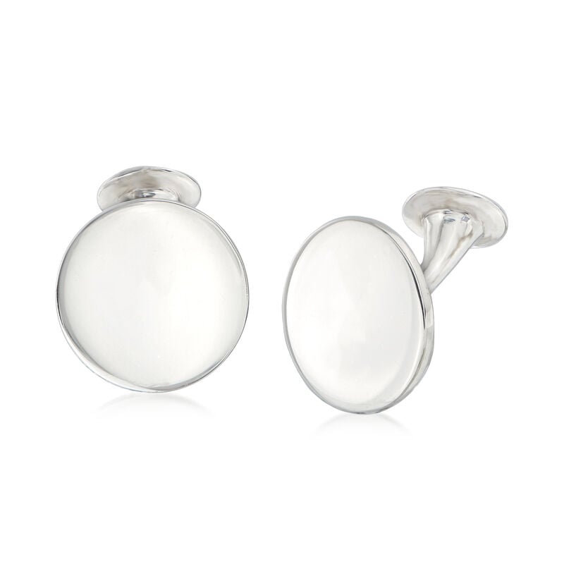 Italian Sterling Silver Personalized Cuff Links image number 1