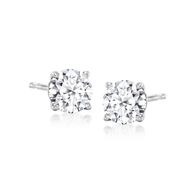 .75 ct. t.w. Lab-Grown Diamond Stud Earrings in 14kt White Gold  image number 0