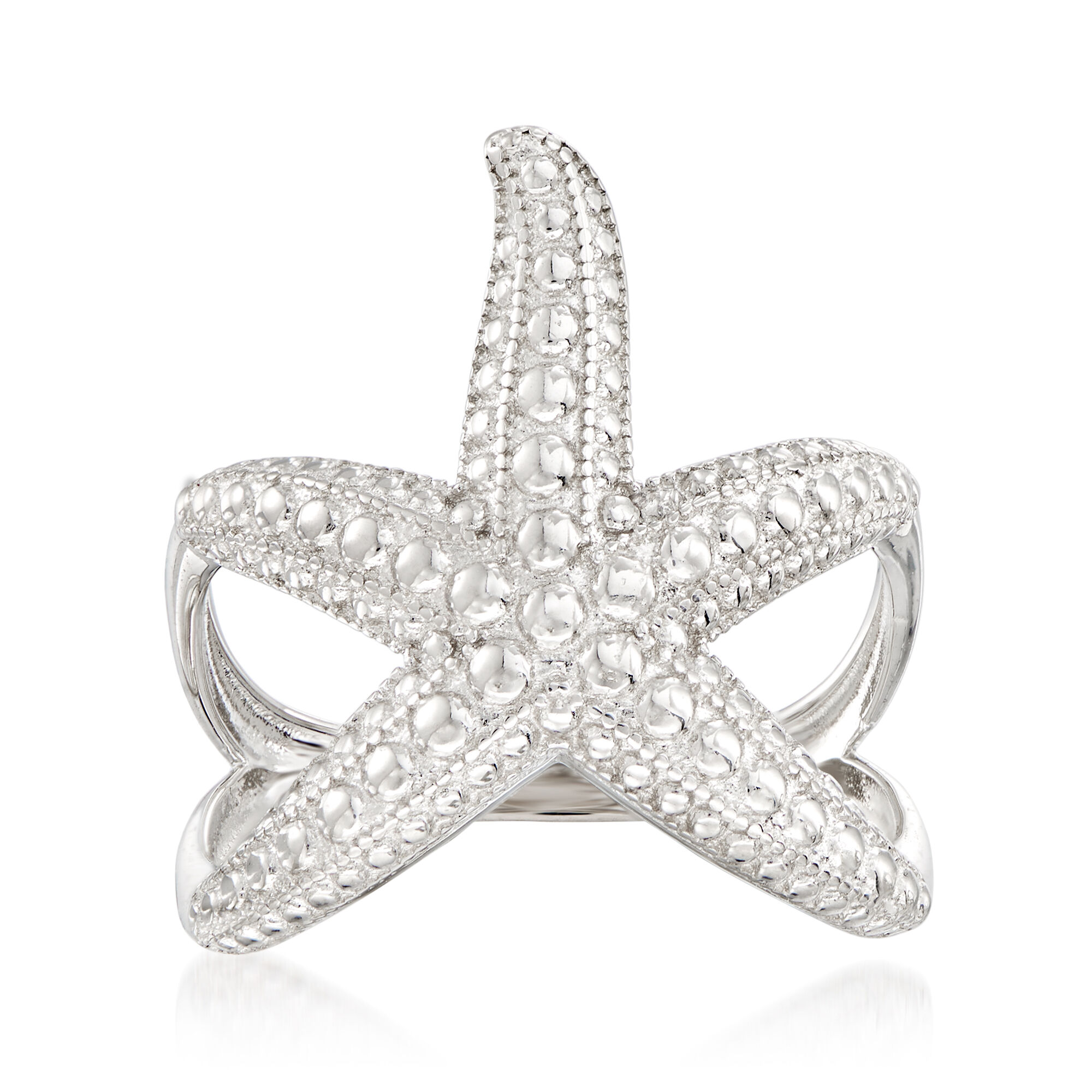 Sterling Silver Starfish Ring | Ross Simons