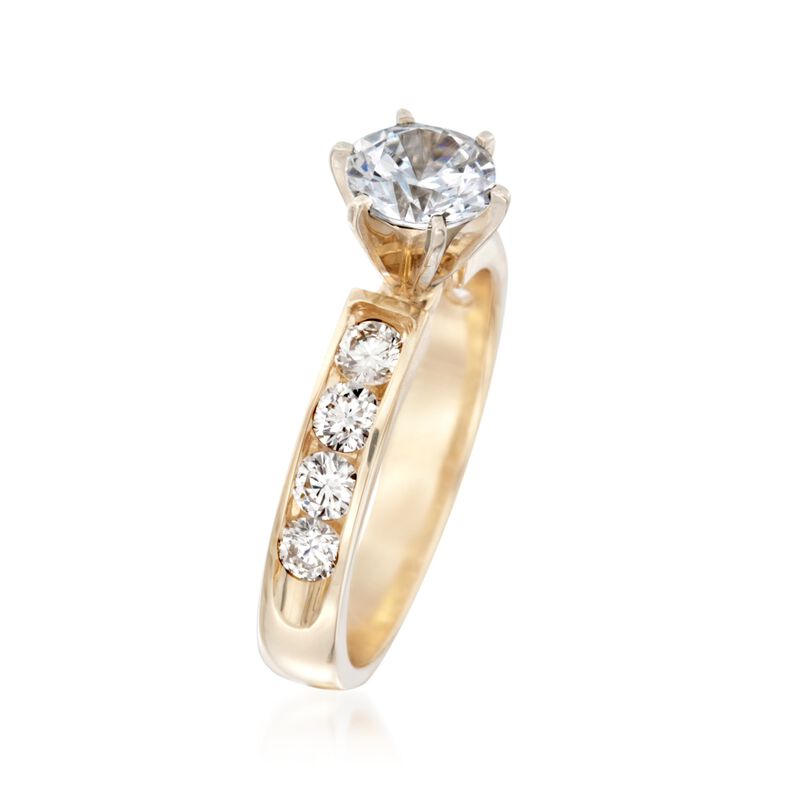 .80 ct. t.w. Diamond Engagement Ring Setting in 14kt Yellow Gold image number 2