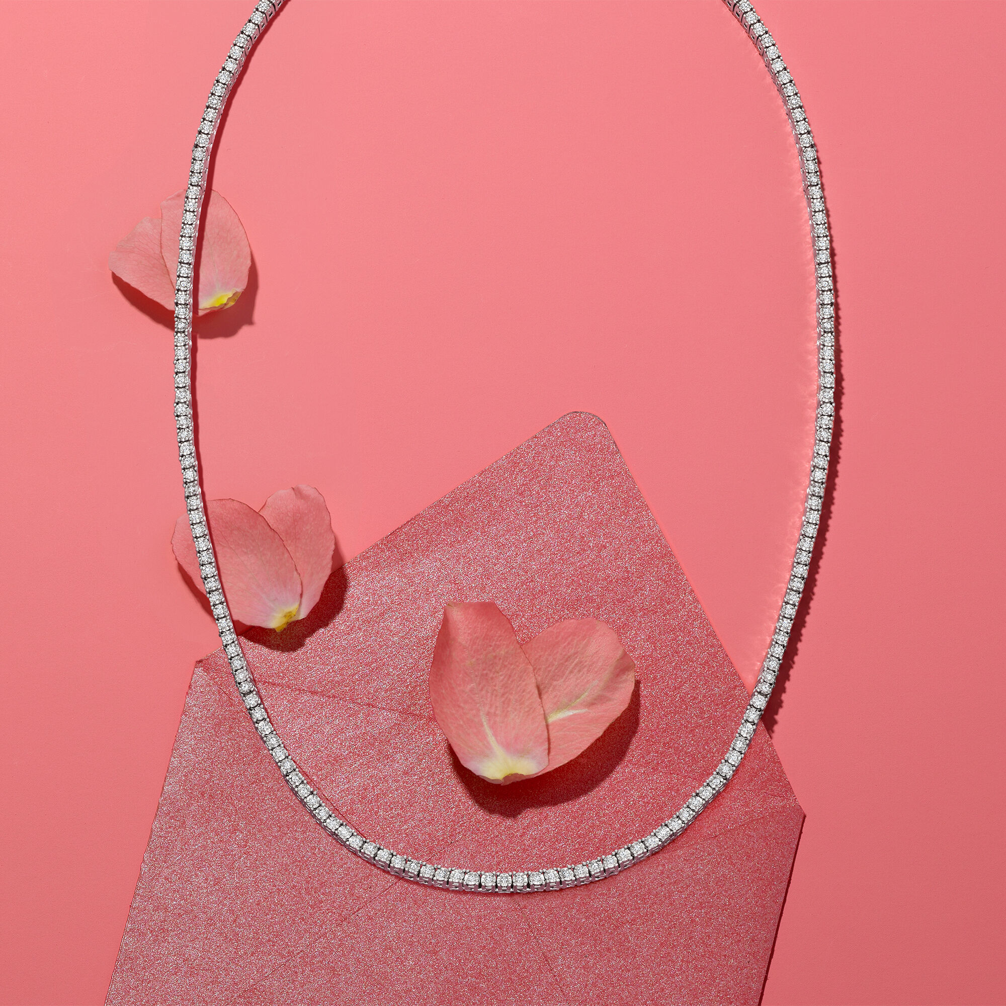 1.00 ct. t.w. Diamond Tennis Necklace in Sterling Silver