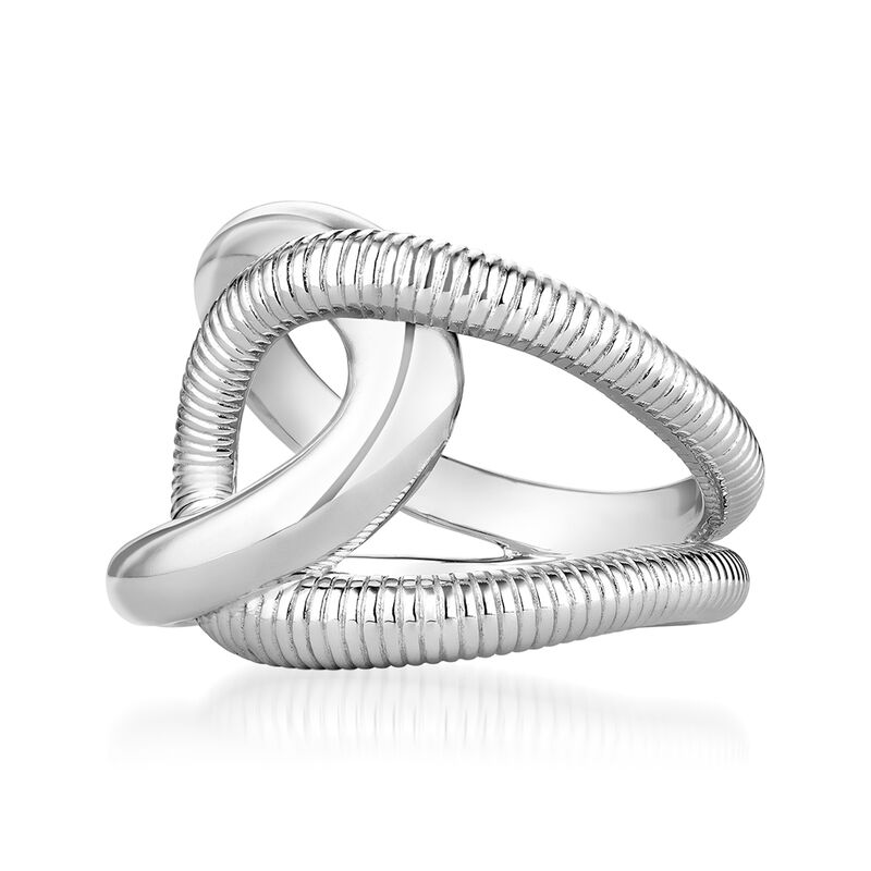 Judith Ripka &quot;Eternity&quot; Sterling Silver Embrace Ring image number 1