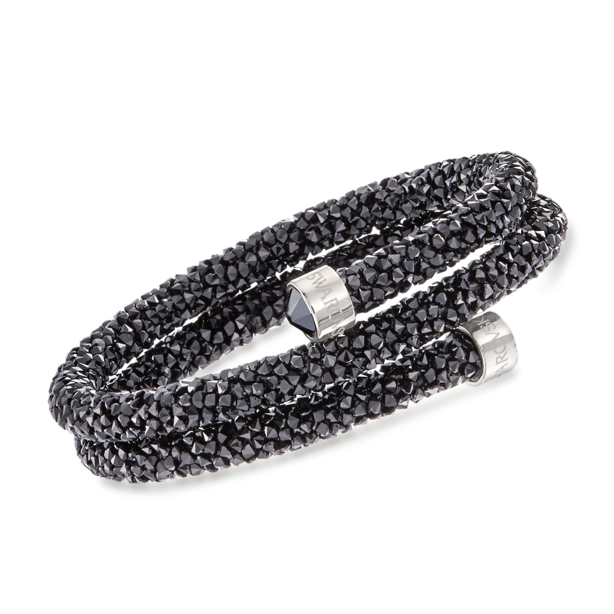 SWAROVSKI BLACK TRIUMPHAL BRACELET CUFF BANGLE With Box | eBay