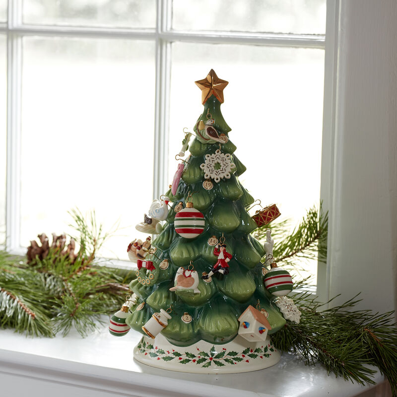 Lenox "Treasured Traditions" Advent Calendar Tree with 25 Mini Ornaments image number 3