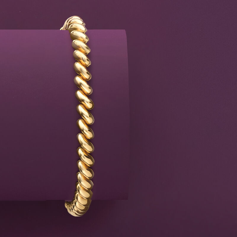 Italian 18kt Gold Over Sterling San Marco Bracelet image number 3