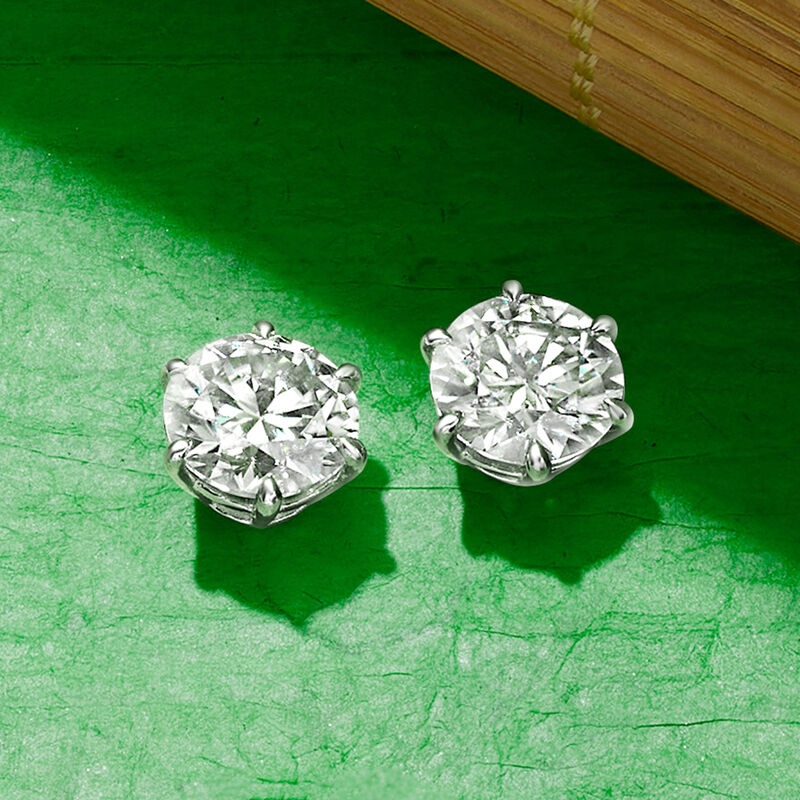 5.00 ct. t.w. Moissanite Stud Earrings in Sterling Silver  image number 2
