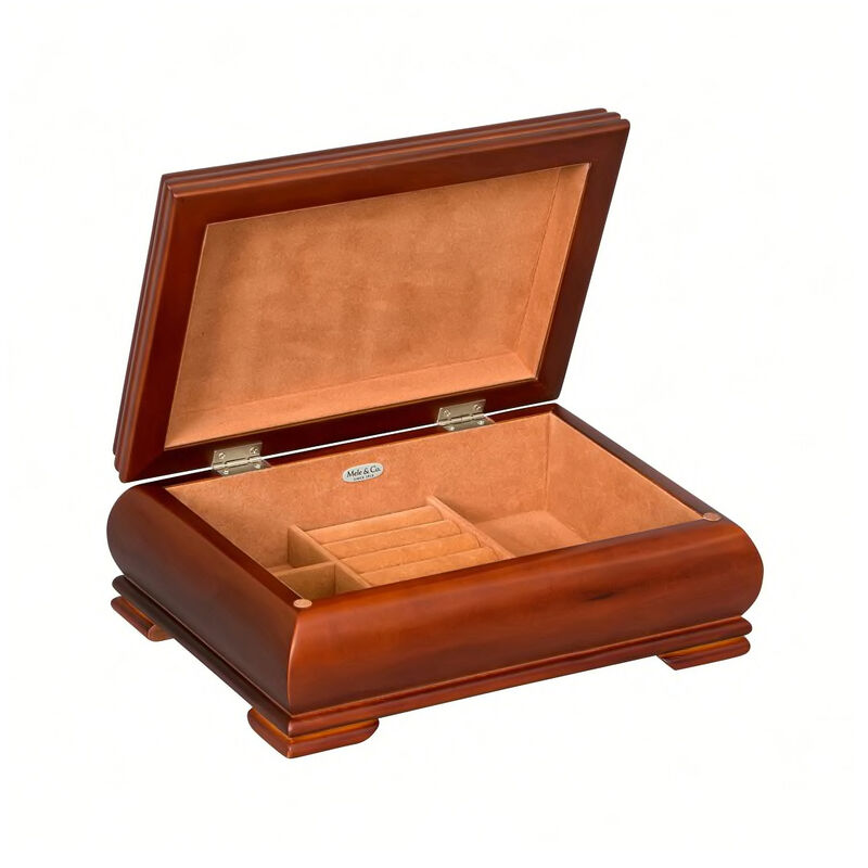 Mele & Co. &quot;Carmen&quot; Walnut-Finish Wooden Jewelry Box image number 0