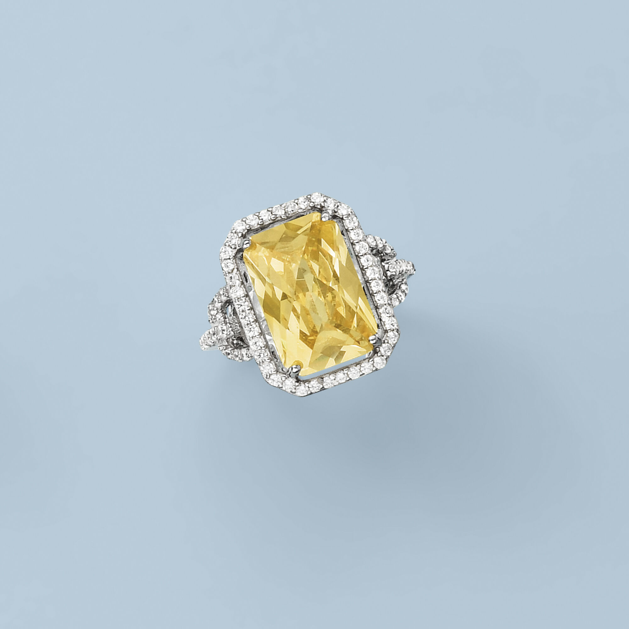Yellow cz ring 2025