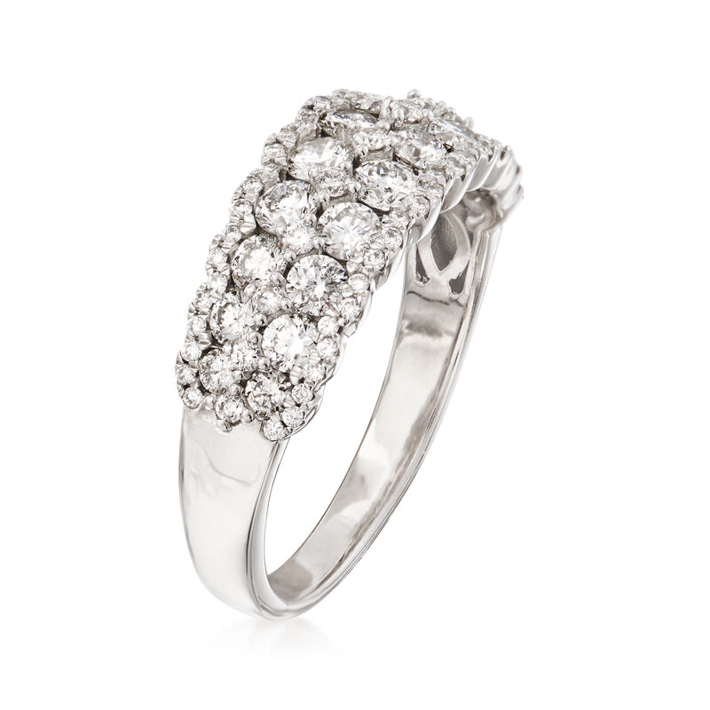 1.30 ct. t.w. Diamond Cluster Ring in 14kt White Gold image number 2