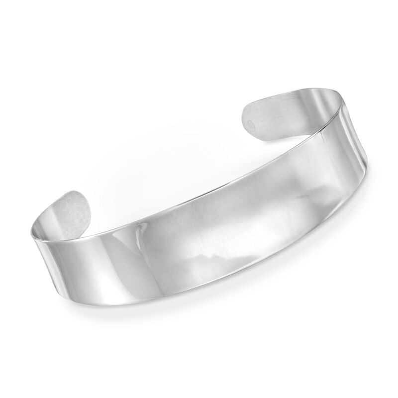 Italian Sterling Silver Polished Cuff Bracelet image number 0