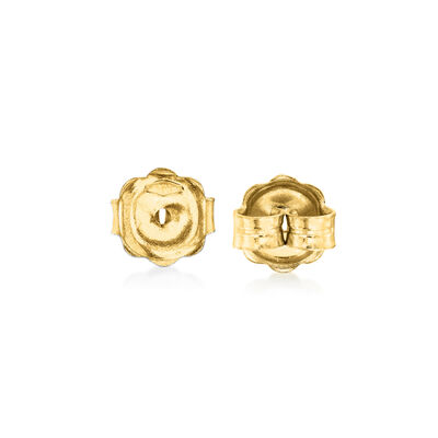 Italian 14kt Yellow Gold Large 7mm Earring Backings