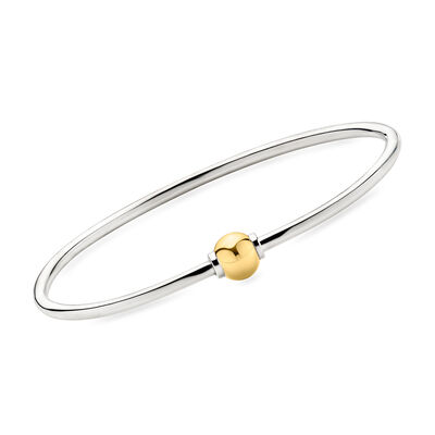 C. 2010 Cape Cod Jewelry Sterling Silver and 14kt Yellow Gold Bracelet