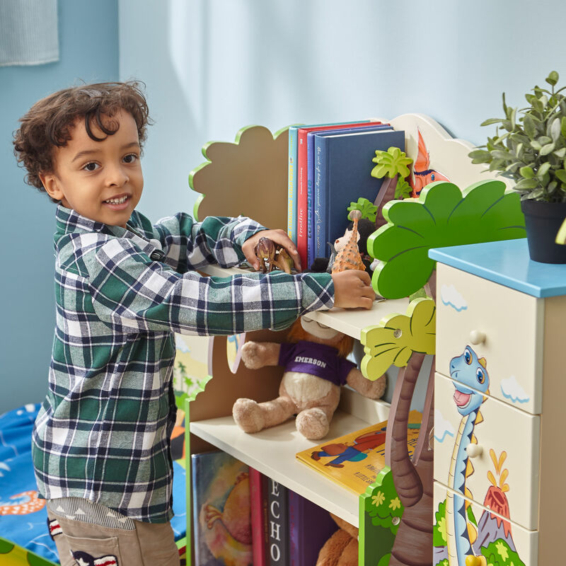 Fantasy Fields "Dinosaur Kingdom" Wooden Bookshelf image number 3