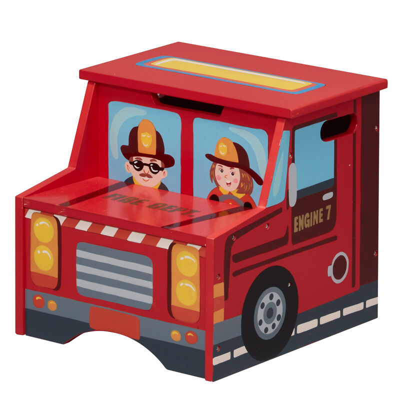 Child's &quot;Little Fire Fighters&quot; Step Stool image number 3