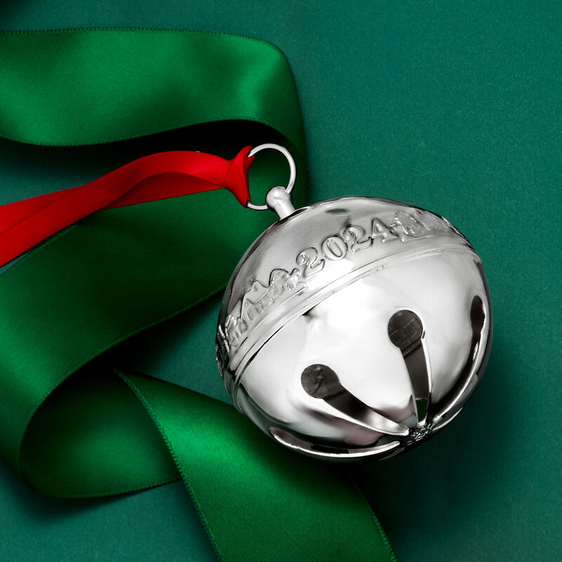 Wallace 2024 Annual Silver Plate Sleigh Bell Ornament - 54th Edition image number 4