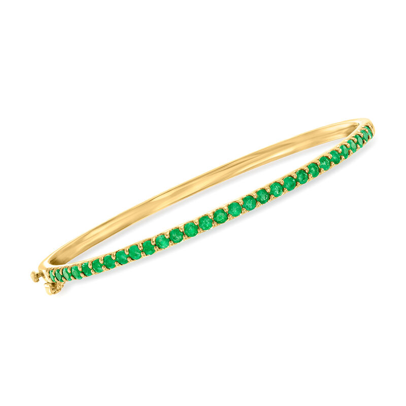 &quot;Broadway Stack&quot; of Five Bangle Bracelets in 18kt Gold Over Sterling image number 5
