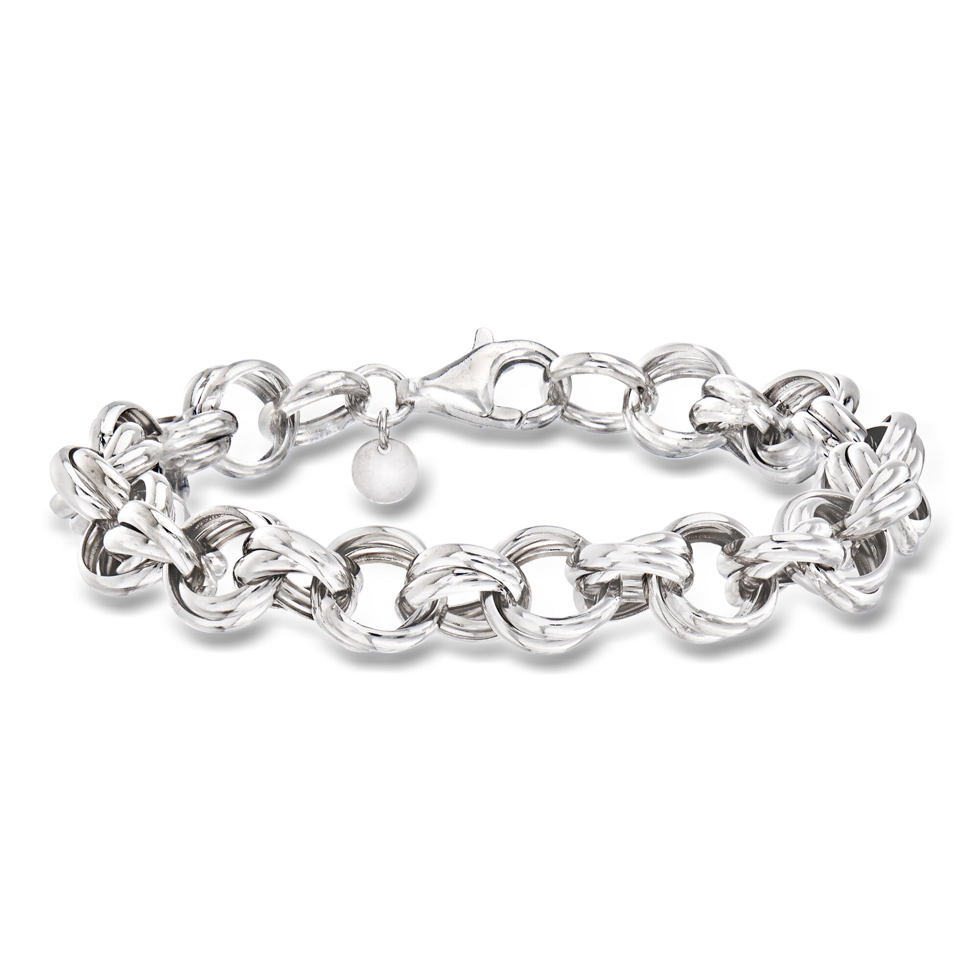 Italian Sterling Silver Double Rolo-Link Bracelet | Ross Simons
