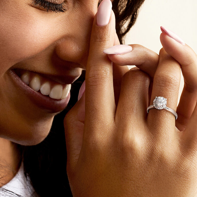 2.00 Carat Lab-Grown Diamond Solitaire Ring in 14kt White Gold image number 1