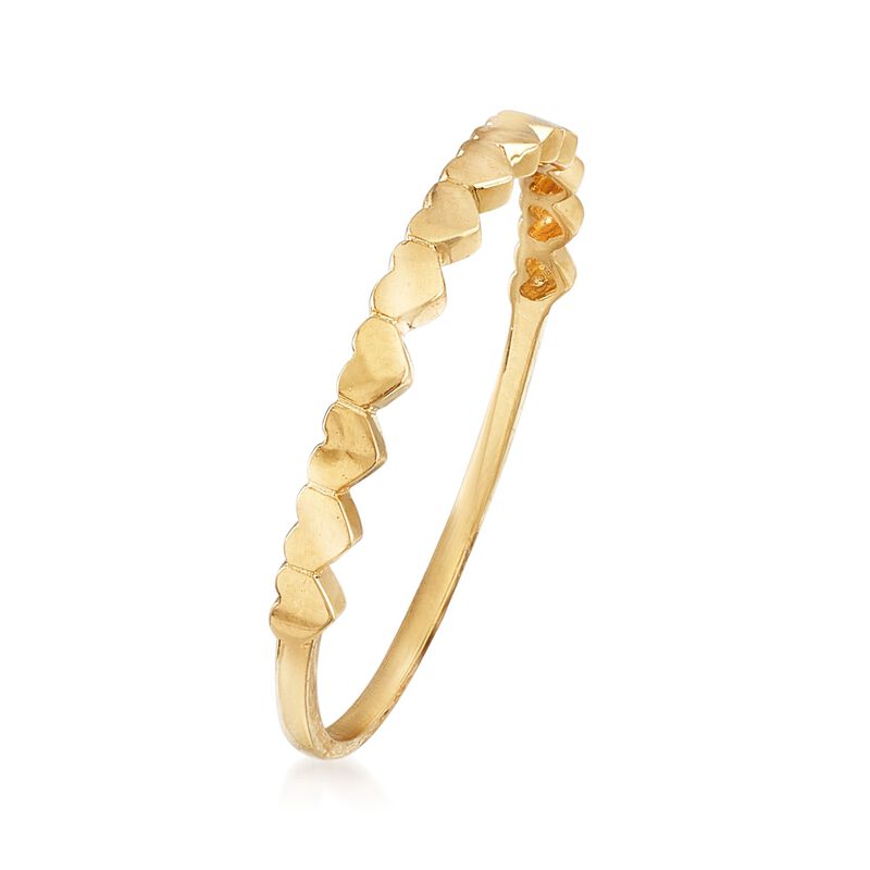 18kt Yellow Gold Multi-Heart Ring image number 2