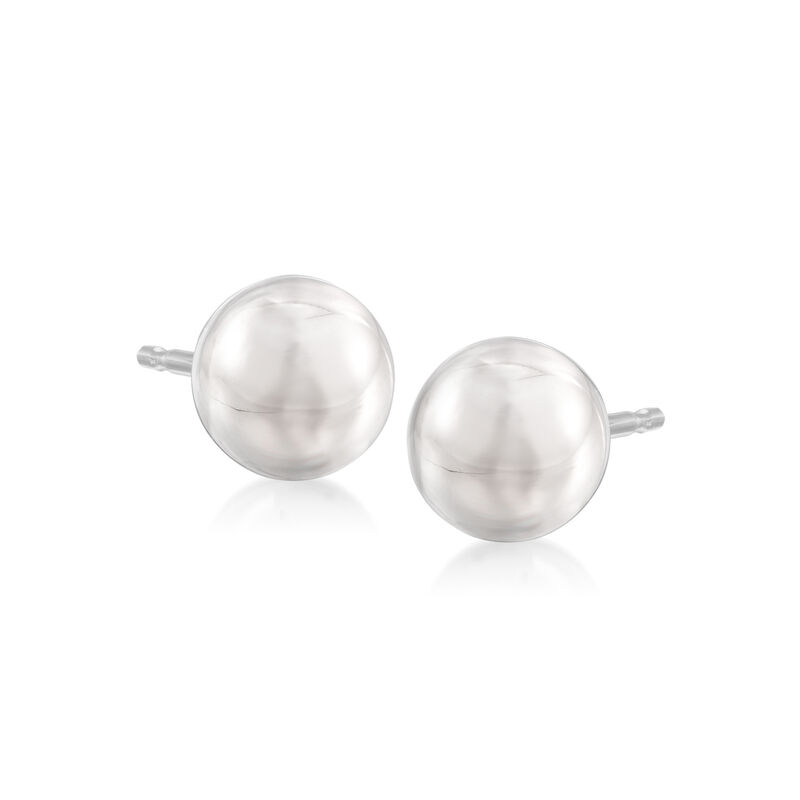 1.30 ct. t.w. CZ Jewelry Set: Three Pairs of Stud Earrings in Sterling Silver image number 2