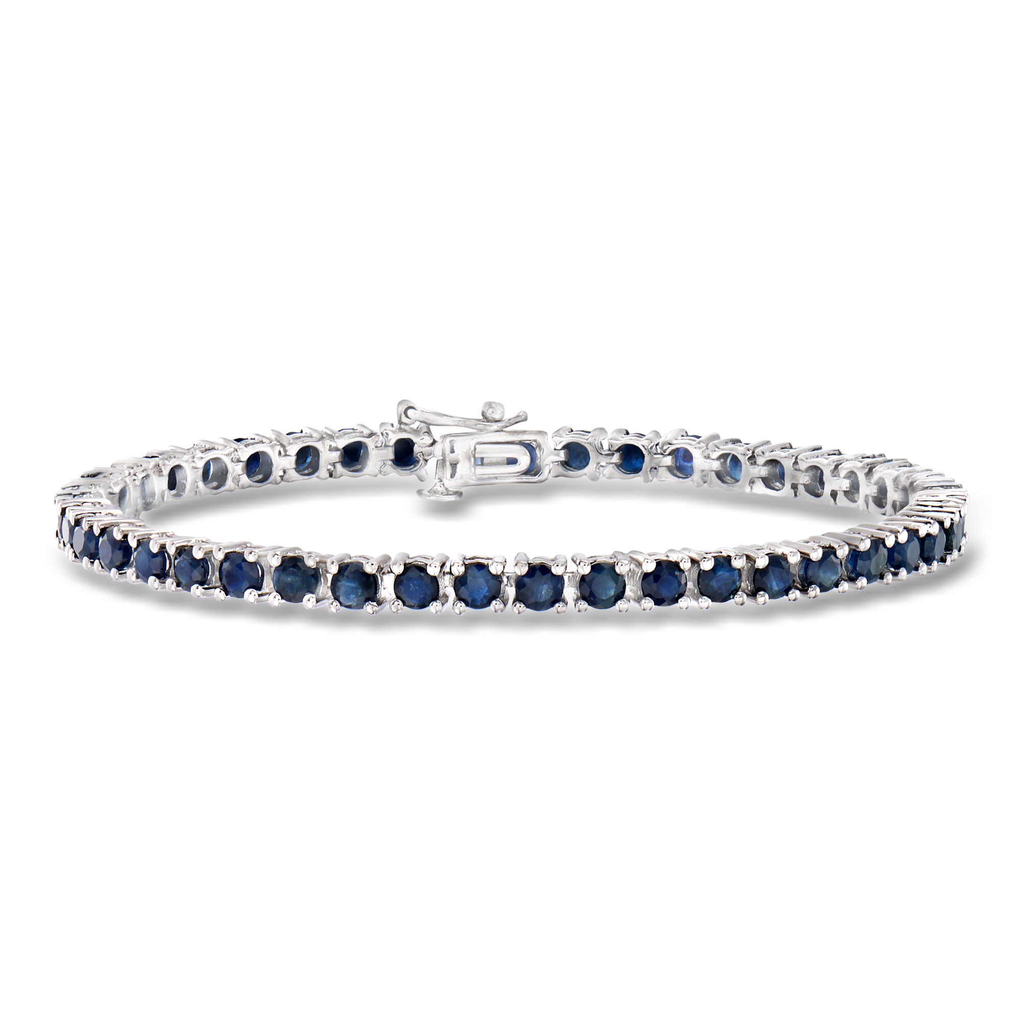7.90 ct. t.w. Sapphire Tennis Bracelet in Sterling Silver | Ross