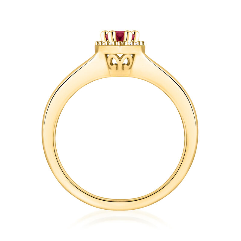 .50 Carat Ruby Ring with .10 ct. t.w. Diamonds in 14kt Yellow Gold image number 2