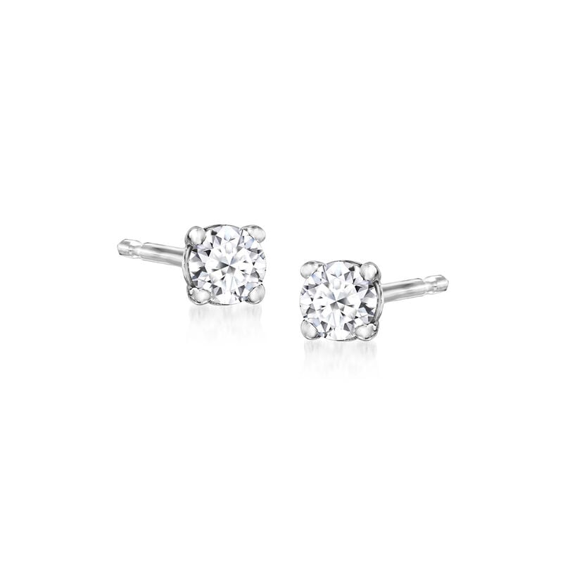 .10 ct. t.w. Lab-Grown Diamond Stud Earrings in 14kt White Gold  image number 0