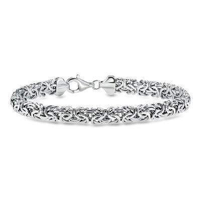 Sterling Silver Byzantine Bracelet