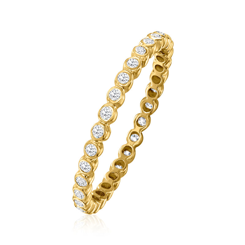 .25 ct. t.w. Bezel-Set Diamond Eternity Band in 14kt Yellow Gold image number 1