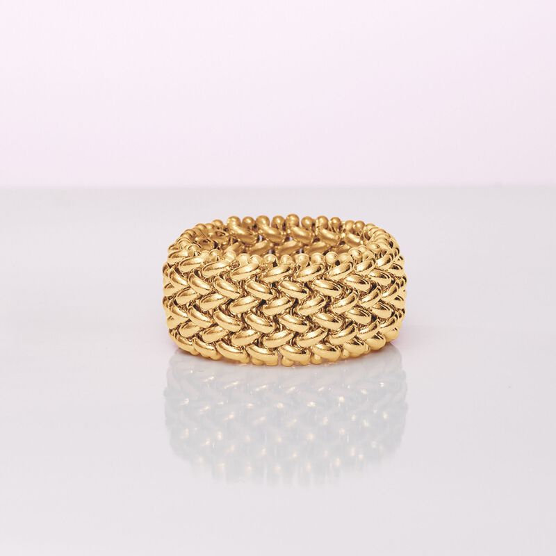 Italian 14kt Yellow Gold Riso-Link Ring image number 4