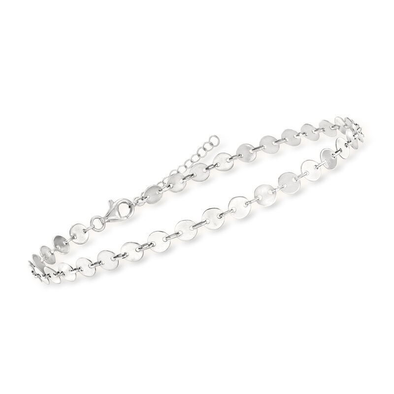 Sterling Silver Jewelry Set: Three Anklets. 9&quot; image number 6
