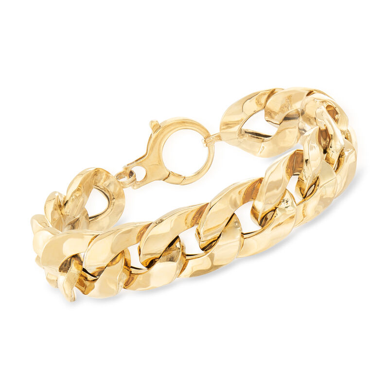 Italian 14kt Yellow Gold Curb-Link Bracelet image number 0