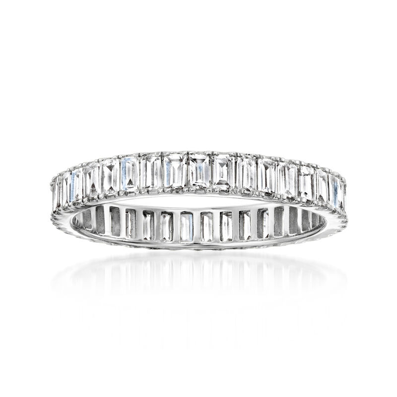 1.00 ct. t.w. Baguette Lab-Grown Diamond Eternity Band in 14kt White Gold image number 0