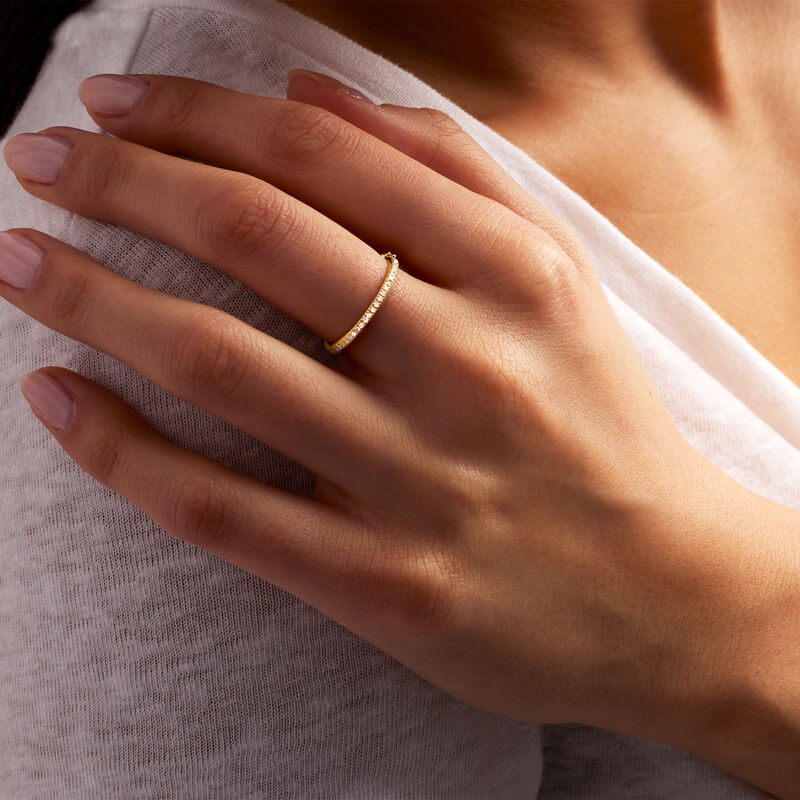 .15 ct. t.w. Diamond Eternity Band in 14kt Yellow Gold. Size 8 image number 4
