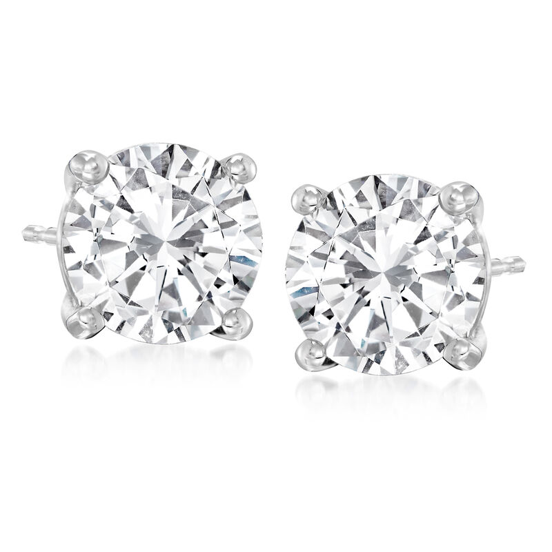 4.00 ct. t.w. Diamond Stud Earrings in Platinum  image number 0
