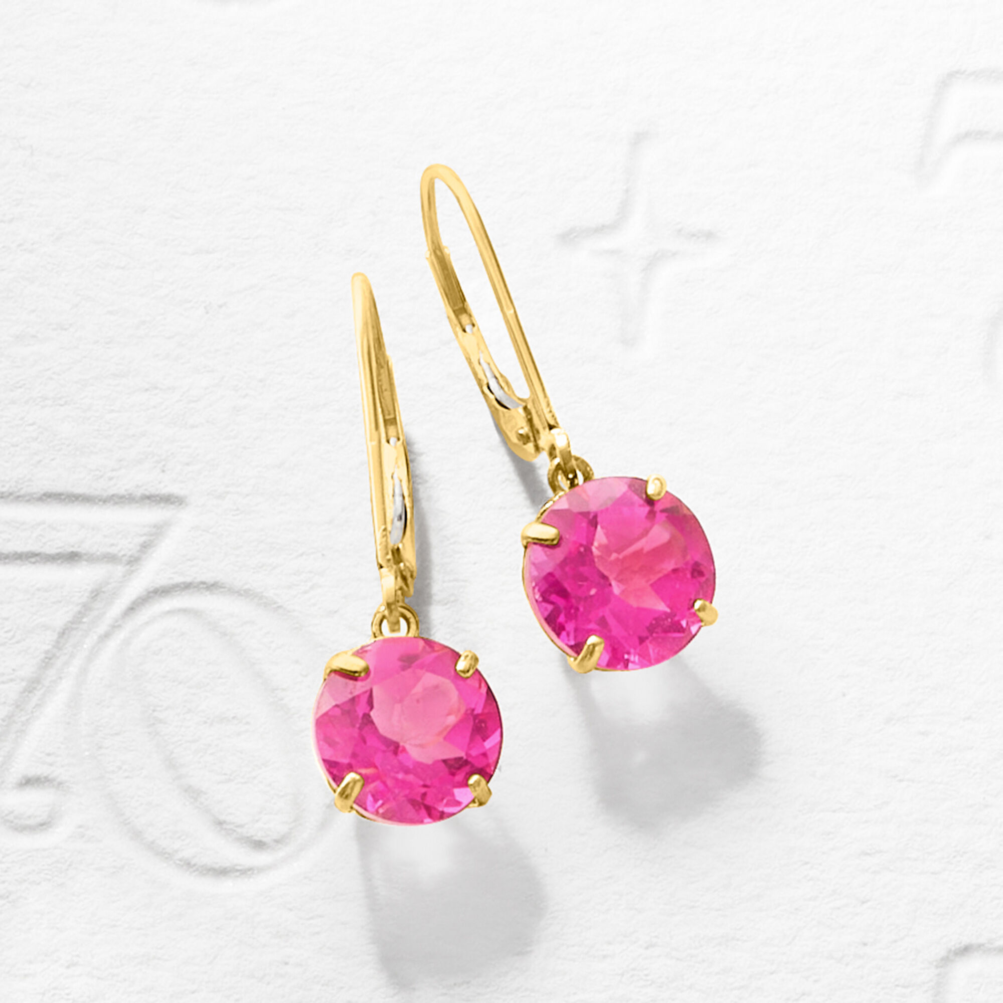 RAREROMANCE EXTRUDED CROSS DROP EARRING PINK シングル Extruded cross drop earring | RARE-ROMANCE™