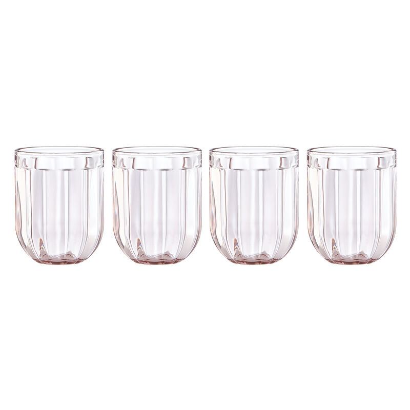 Kate Spade New York &quot;Park Circle&quot; Set of 4 Rose Double Old-Fashioned Glasses image number 0