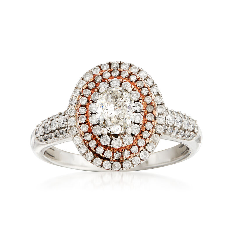 C. 2000 1.11 ct. t.w. Diamond Ring in 14kt Two-Tone Gold image number 0
