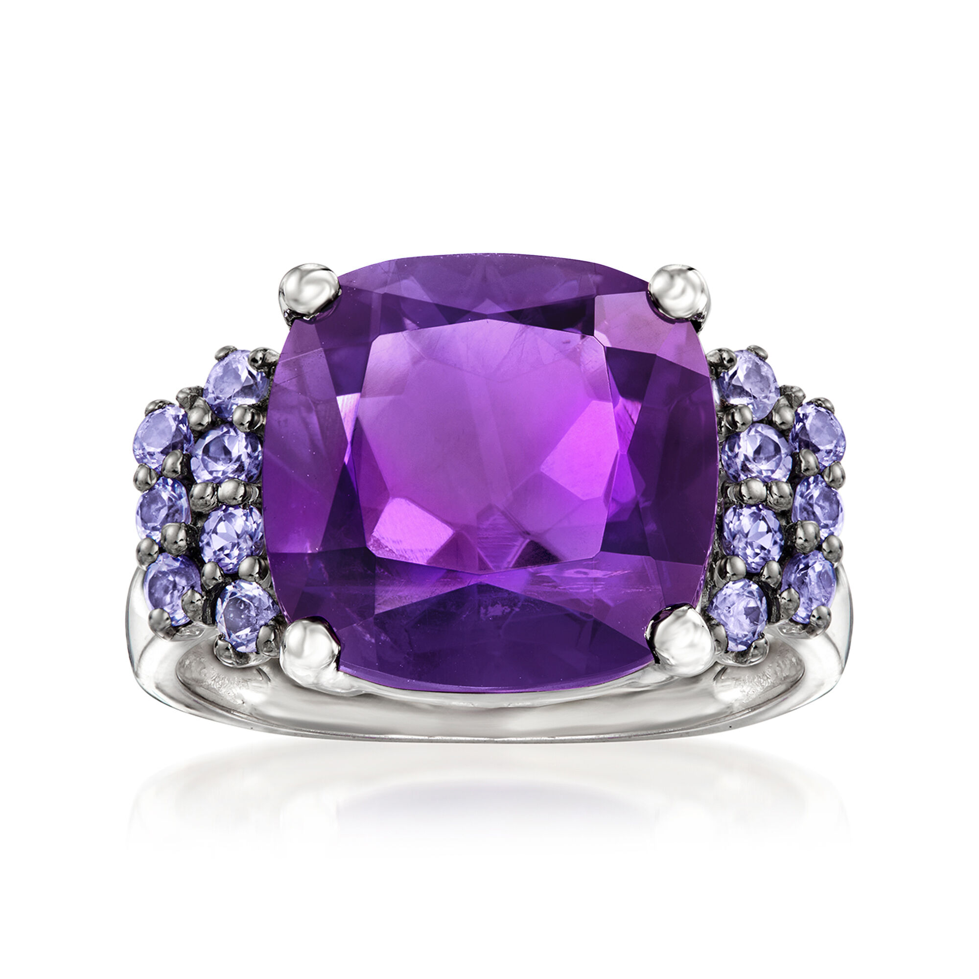 Ross-Simons レデイーズ 2.90 ct。 T.W. CZおよび.40 ct。 T.W.スターリングでシミュレートされたエメラルドイヤリング 銀並行輸入品