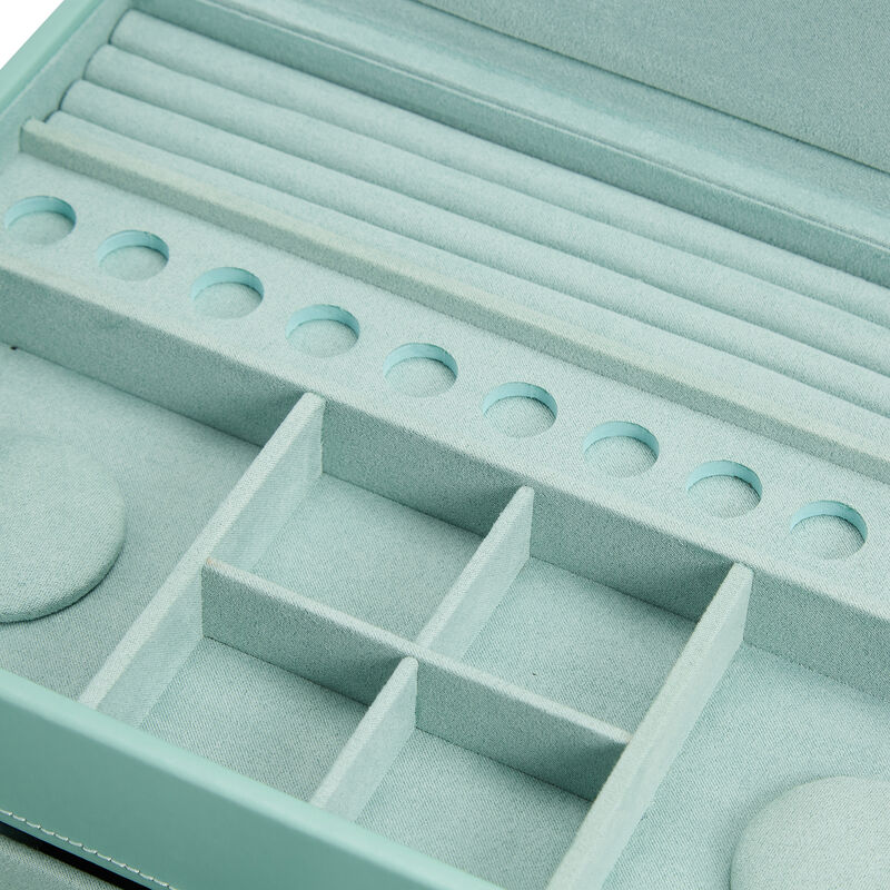 WOLF &quot;Sophia&quot; Jade Leather Jewelry Box image number 3