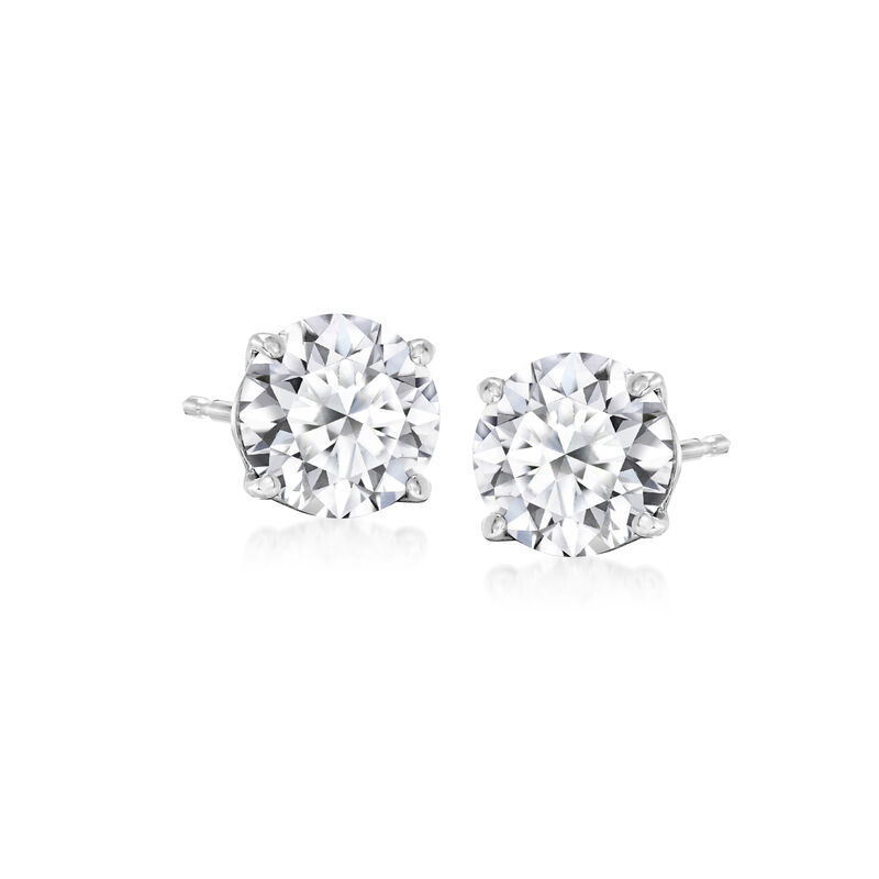 2.00 ct. t.w. Lab-Grown Diamond Stud Earrings in 14kt White Gold  image number 0