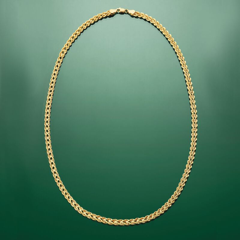 14kt Yellow Gold Double-Rope Necklace image number 3