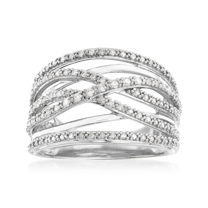 .50 ct. t.w. Diamond Highway Ring in Sterling Silver image number 0