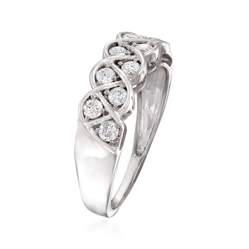 .50 ct. t.w. Diamond Twist Ring in 14kt White Gold image number 2