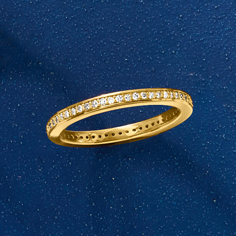.25 ct. t.w. Lab-Grown Diamond Eternity Band in 18kt Gold Over Sterling image number 5