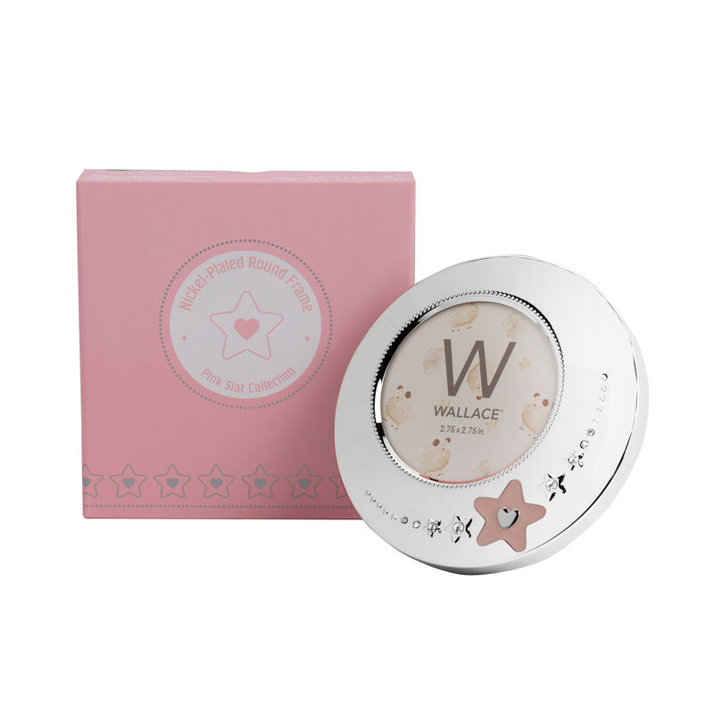 Wallace Round Picture Frame - Pink Star image number 4